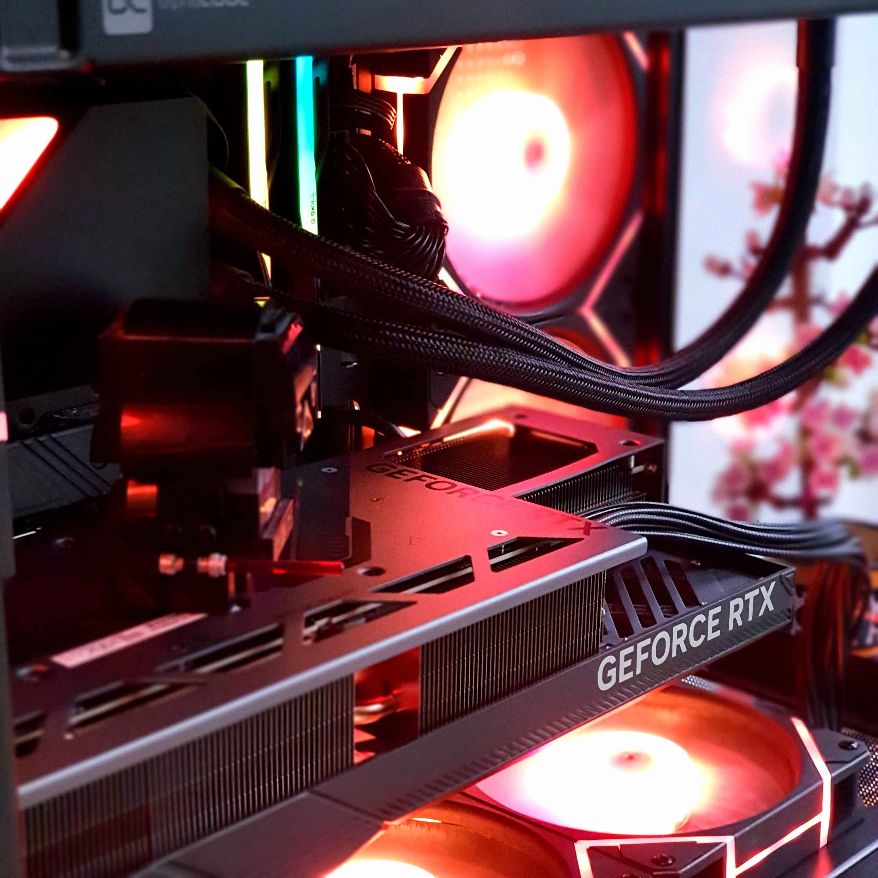 Custom PC with RGB lighting